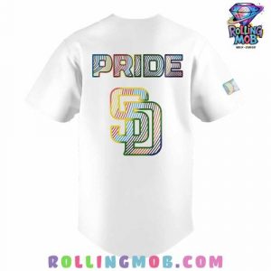 San Diego Padres LGBTQ Pride Night 2025 Baseball Jersey 3
