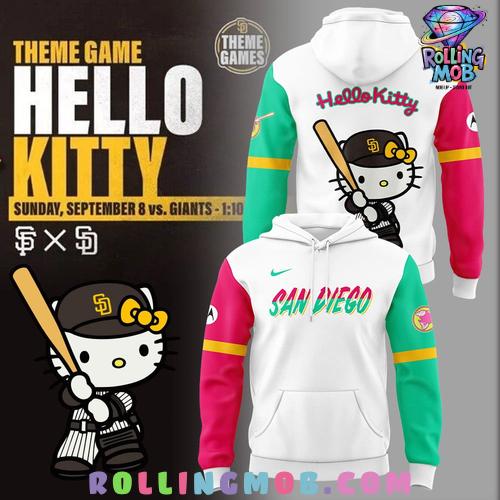 San Diego Padres x Hello Kitty 2024 Hoodie San Diego Padres x Hello Kitty 2024 Hoodie