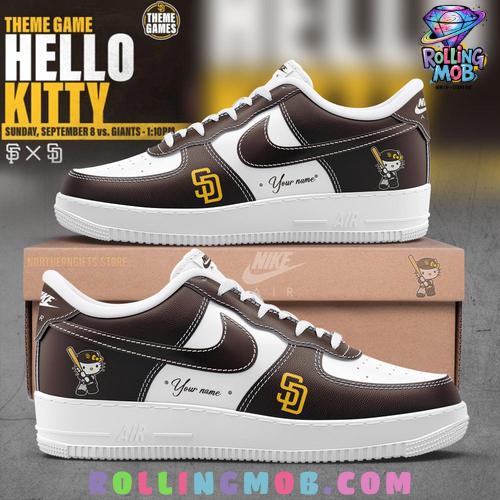 San Diego Padres x Hello Kitty 2024 Nike Air Force 1 San Diego Padres x Hello Kitty 2024 Nike Air Force 1