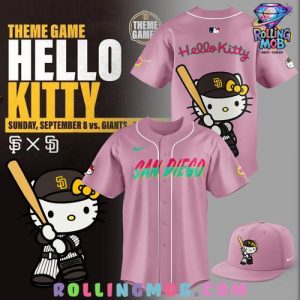 San Diego Padres x Hello Kitty 2024 Pink Baseball Jersey