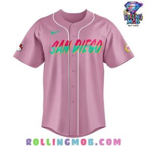 San Diego Padres x Hello Kitty 2024 Pink Baseball Jersey