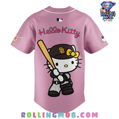 San Diego Padres x Hello Kitty 2024 Pink Baseball Jersey San Diego Padres x Hello Kitty 2024 Pink Baseball Jersey