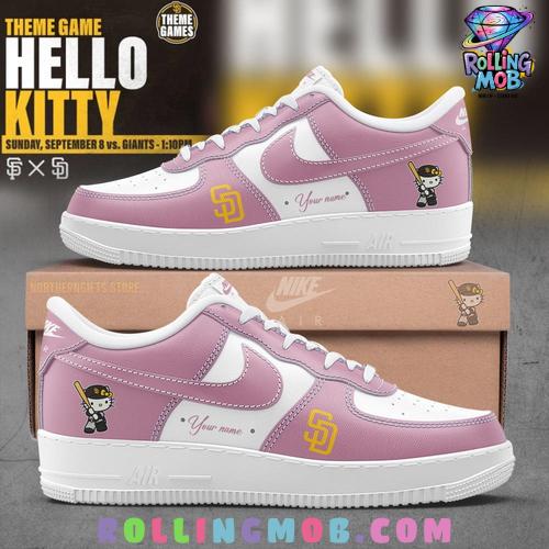 San Diego Padres x Hello Kitty Nike Air Force 1 San Diego Padres x Hello Kitty Nike Air Force 1
