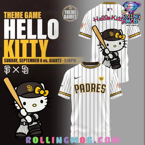 San Diego Padres x Hello Kitty Stripe T-Shirt San Diego Padres x Hello Kitty Stripe T-Shirt