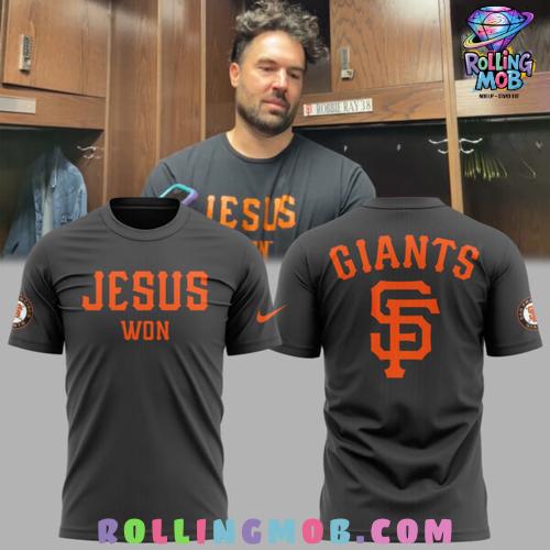 San Francisco Giants Jesus Won 2025 Special T-Shirt San Francisco Giants Jesus Won 2025 Special T-Shirt