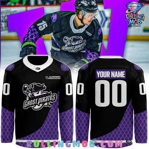 Savannah Ghost Pirates Alzheimers Awareness 2025 Hockey Jersey Savannah Ghost Pirates Alzheimers Awareness 2025 Hockey Jersey