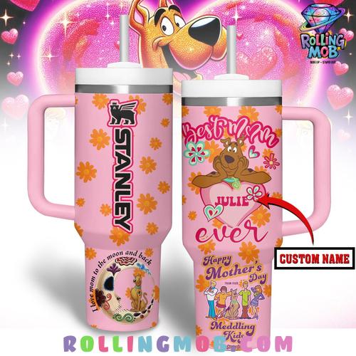 Scooby-Doo Best Mom Ever Custom Mothers Day Stanley Tumbler Scooby-Doo Best Mom Ever Custom Mothers Day Stanley Tumbler