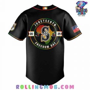 Seattle Mariners Juneteenth Freedom Day 2025 Baseball Jersey 3