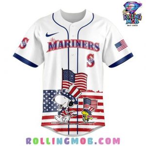 Seattle Mariners x Snoopy 4th Off July Limited Baseball Jersey