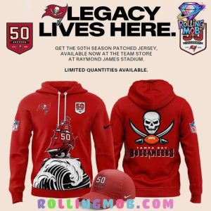 Tampa Bay Buccaneers Celebrate The Legacy of 50 Seasons Red Hoodie