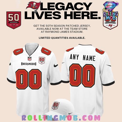 Tampa Bay Buccaneers White Legacy Edition Football Jersey Tampa Bay Buccaneers White Legacy Edition Football Jersey