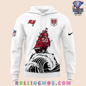 Tampa Bay Buccaneers Celebrate The Legacy of 50 Seasons White Hoodie