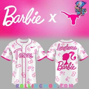 Texas Longhorns x 2025 Barbie Night Special Baseball Jersey