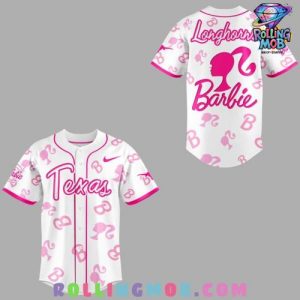 Texas Longhorns x 2025 Barbie Night Special Baseball Jersey