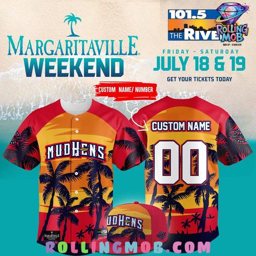 Toledo Mud Hens Margaritaville Weekend Baseball Jersey Toledo Mud Hens Margaritaville Weekend Baseball Jersey
