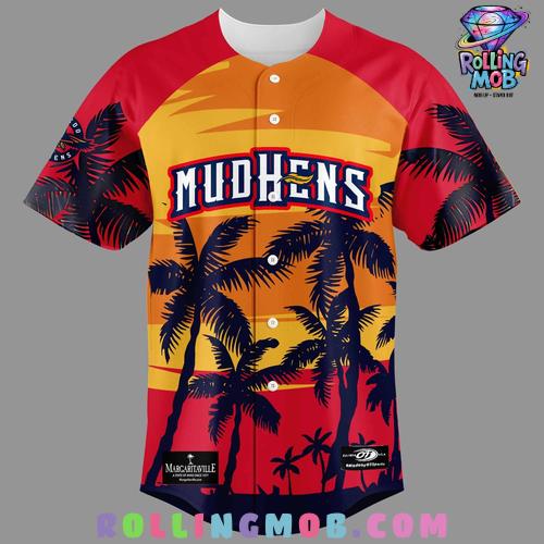 Toledo Mud Hens Margaritaville Weekend Baseball Jersey Toledo Mud Hens Margaritaville Weekend Baseball Jersey