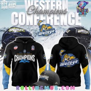 Toledo Walleye 2025 ECHL Western Conference Champions Edition Hoodie 1