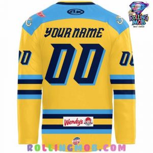 Toledo Walleye New Uniform 2025 Yellow Hockey Jersey 3