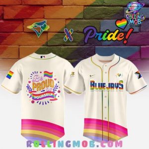 Toronto Blue Jays Be Proud of Yourself Pride Celebration Baseball Jersey 1