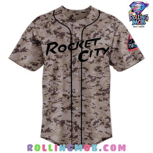 Rocket City Trash Pandas 2025 Armed Forces Jersey Rocket City Trash Pandas 2025 Armed Forces Jersey