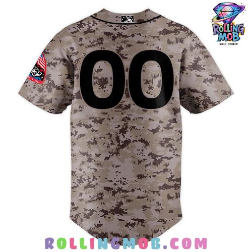 Rocket City Trash Pandas 2025 Armed Forces Jersey Rocket City Trash Pandas 2025 Armed Forces Jersey