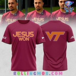Virginia Tech Hokies Jesus Won 2025 T-Shirt