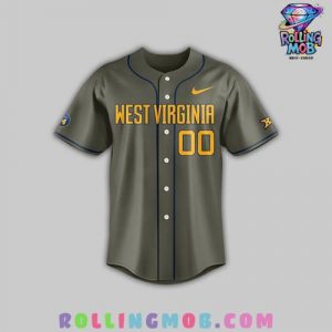 West Virginia Mountaineers x 2025 Armed Forces Baseball Jersey