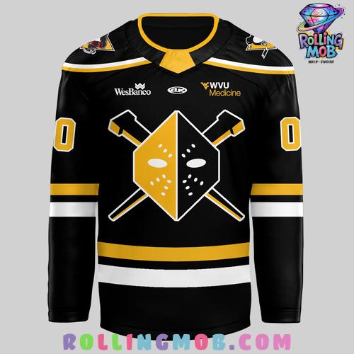 Wheeling Nailers New Uniforms 2025 Black Hockey Jersey Wheeling Nailers New Uniforms 2025 Black Hockey Jersey