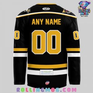 Wheeling Nailers New Uniforms 2025 Black Hockey Jersey 3